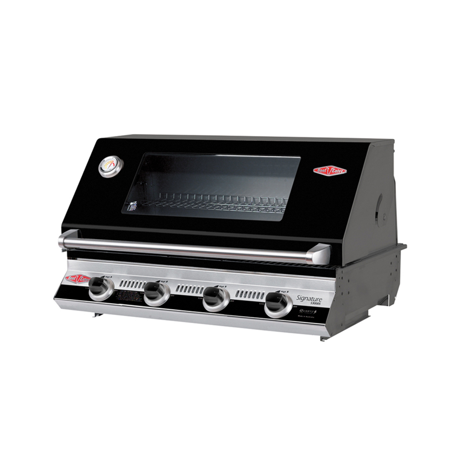 BeefEater Signature 3000E Black Enamel 4 Burner Built In BBQ – BS19942